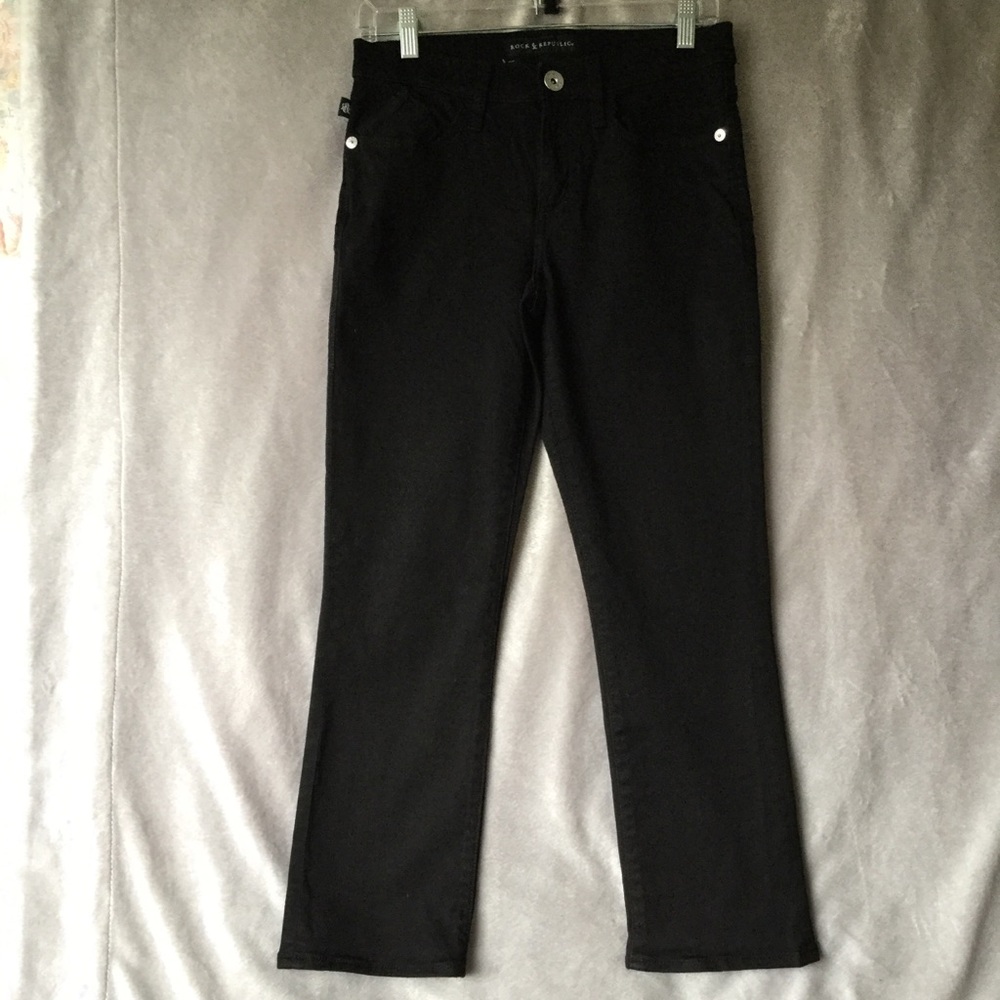 Rock & Republic Kendall Black Jeans Size 8